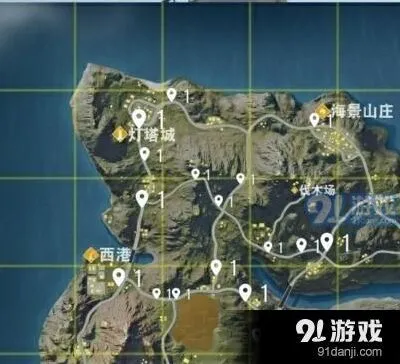 荒野行动车辆分布图位置详解