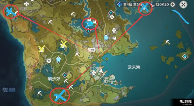 原神卡级玩家刷讨债人技巧 位置分布详解