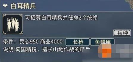 三国志汉末霸业白耳精兵与其他步兵对比