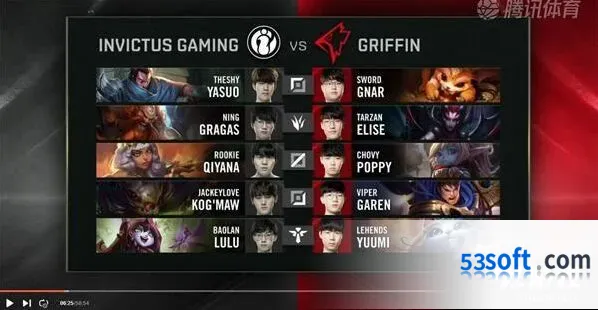 英雄联盟S9八强赛IG vs GRF第一局视频