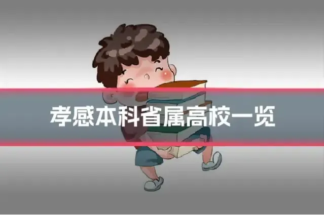 孝感本科省属高校一览