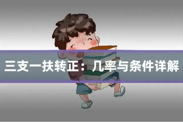 三支一扶转正:几率与条件详解
