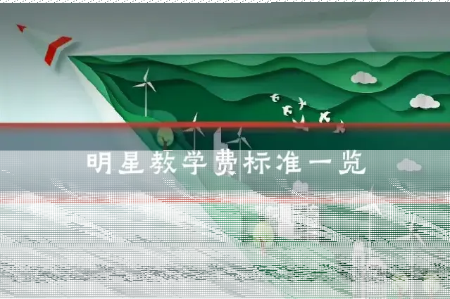 明星教学费标准一览