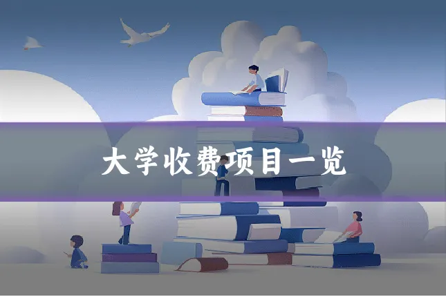 大学收费项目一览