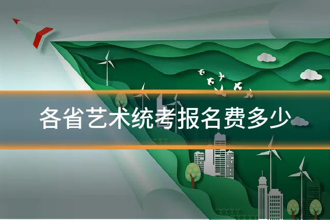 各省艺术统考报名费多少