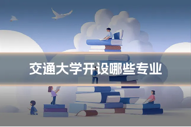 交通大学开设哪些专业