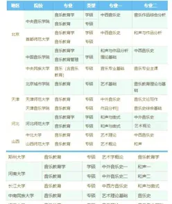 音乐表演专业