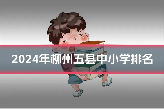 2024年柳州五县中小学排名