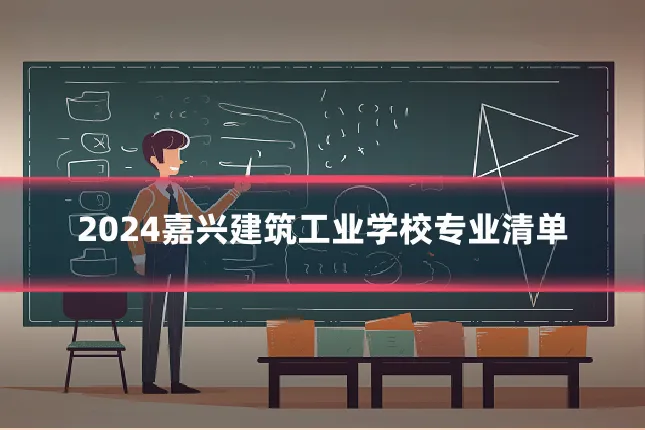 2024嘉兴建筑工业学校专业清单