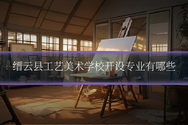 缙云县工艺美术学校开设专业有哪些