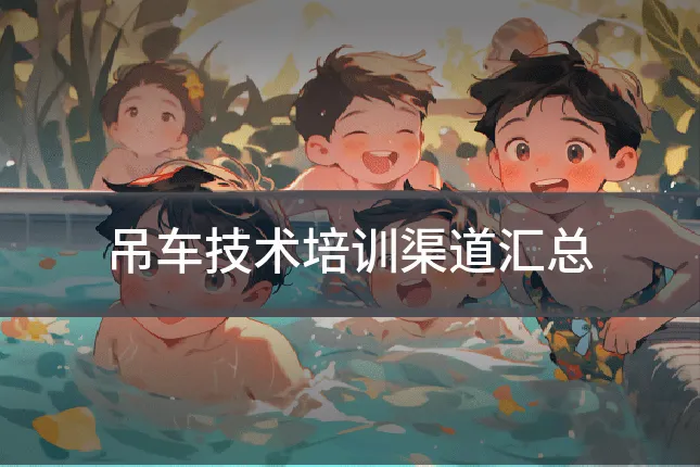 吊车技术培训渠道汇总