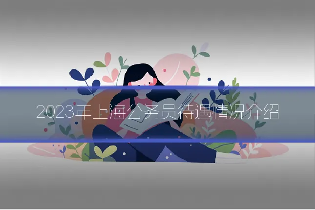 2023年上海公务员待遇情况介绍