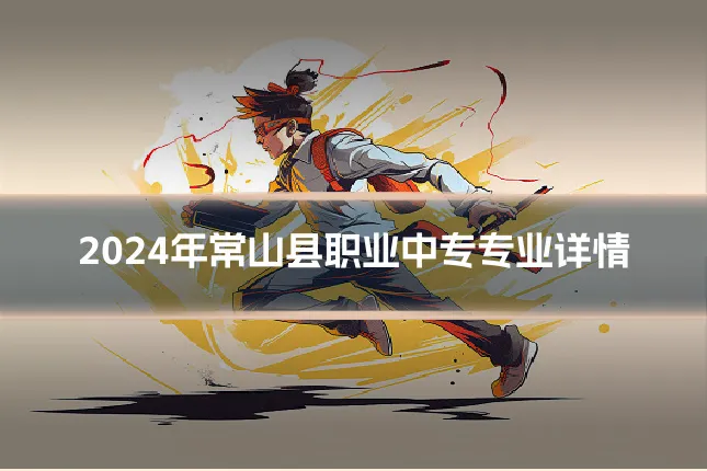 2024年常山县职业中专专业详情