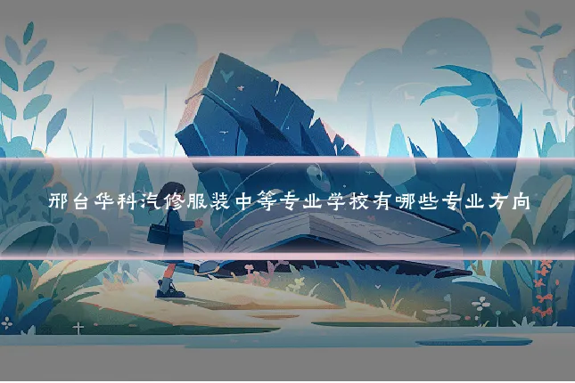 邢台华科汽修服装中等专业学校有哪些专业方向