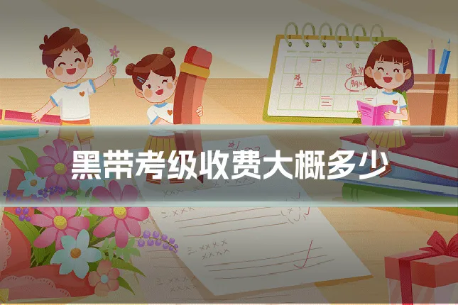 黑带考级收费大概多少