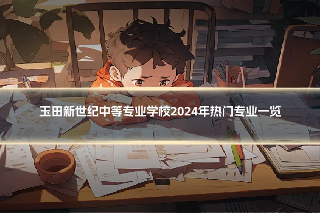 玉田新世纪中等专业学校2024年热门专业一览