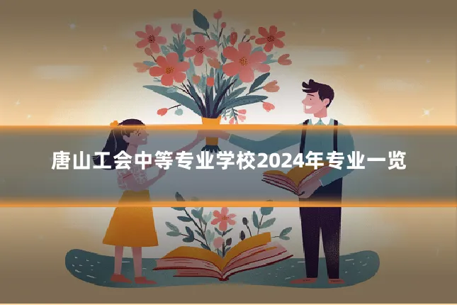 唐山工会中等专业学校2024年专业一览