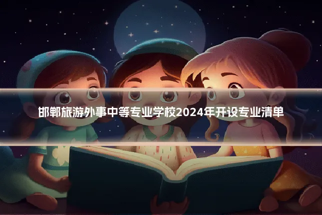 邯郸旅游外事中等专业学校2024年开设专业清单