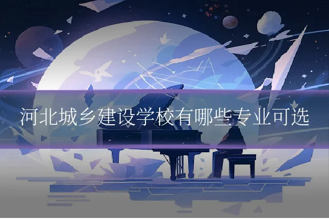 河北城乡建设学校有哪些专业可选