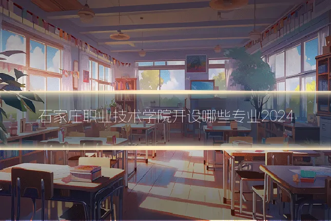 石家庄职业技术学院开设哪些专业2024