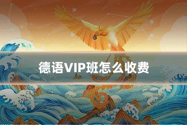 德语VIP班怎么收费