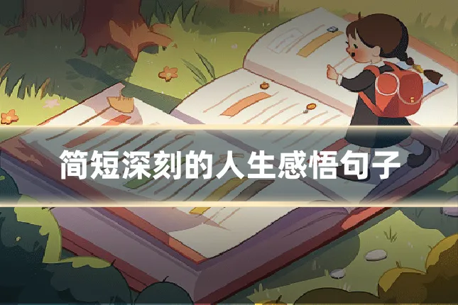 简短深刻的人生感悟句子