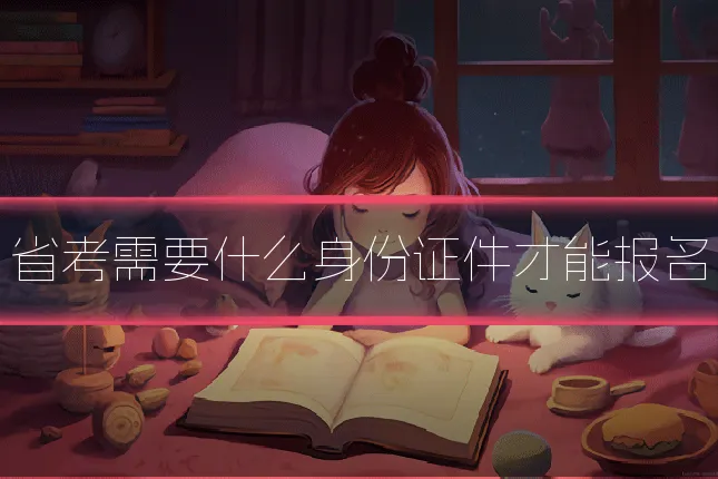 省考需要什么身份证件才能报名