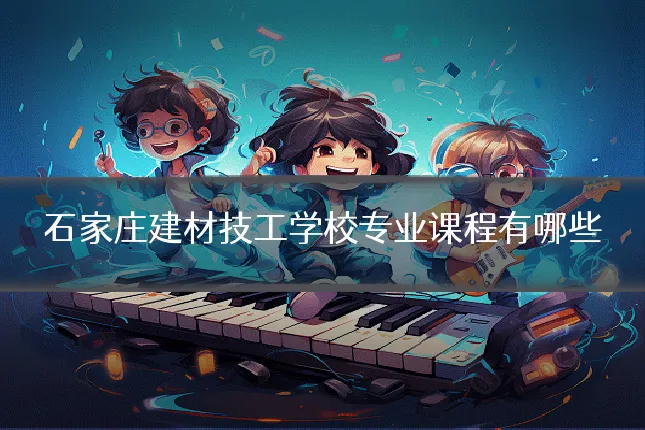 石家庄建材技工学校专业课程有哪些