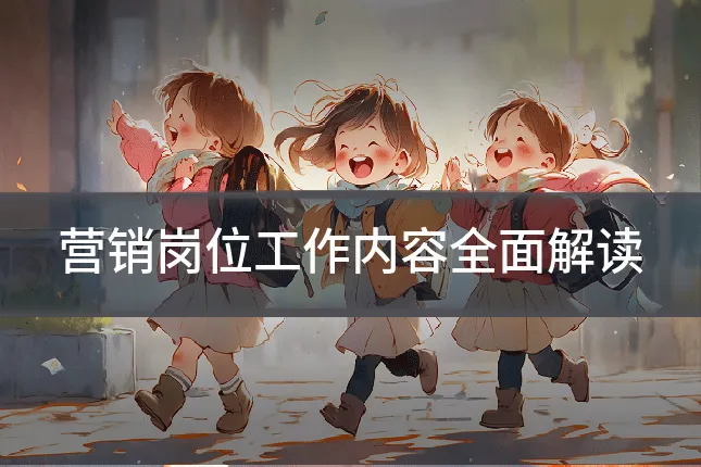 营销岗位工作内容全面解读