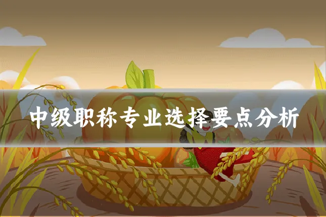 中级职称专业选择要点分析