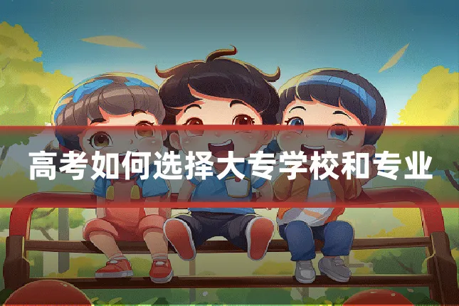 高考如何选择大专学校和专业