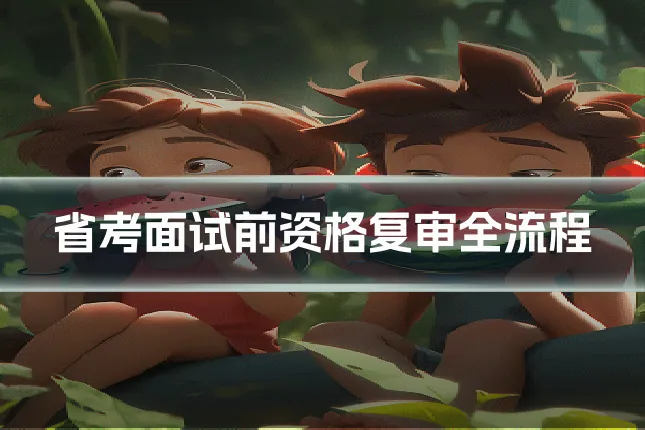 省考面试前资格复审全流程