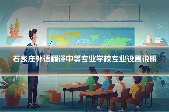 石家庄外语翻译中等专业学校专业设置说明