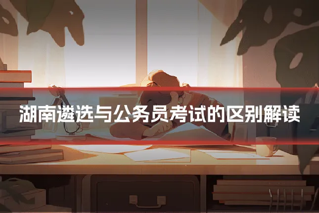 湖南遴选与公务员考试的区别解读