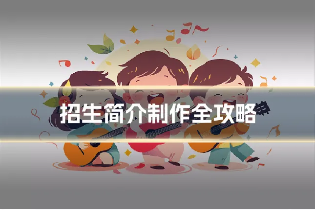 招生简介制作全攻略