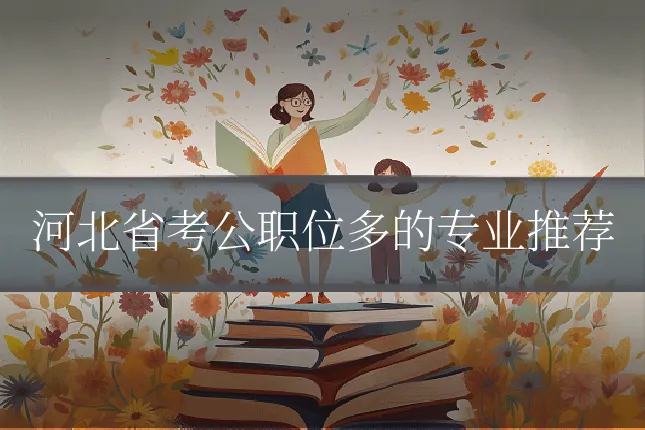 河北省考公职位多的专业推荐