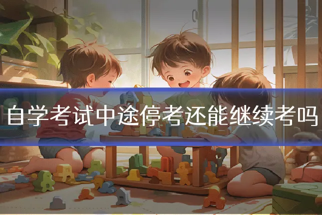 自学考试中途停考还能继续考吗