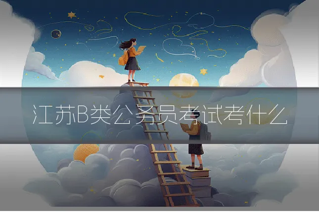 江苏B类公务员考试考什么