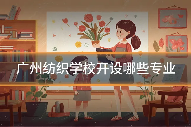 广州纺织学校开设哪些专业