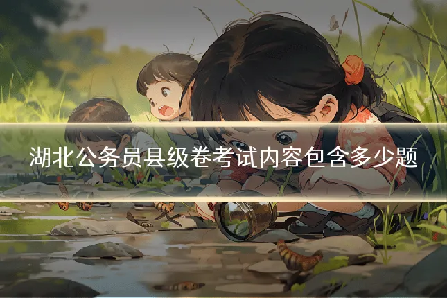 湖北公务员县级卷考试内容包含多少题
