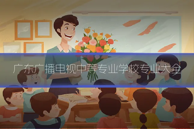 广东广播电视中等专业学校专业大全