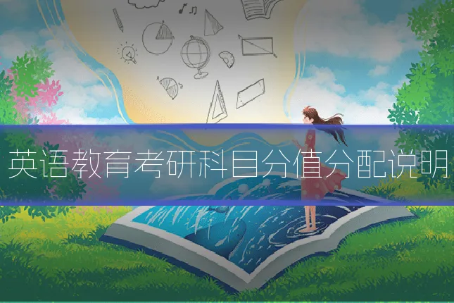 英语教育考研科目分值分配说明