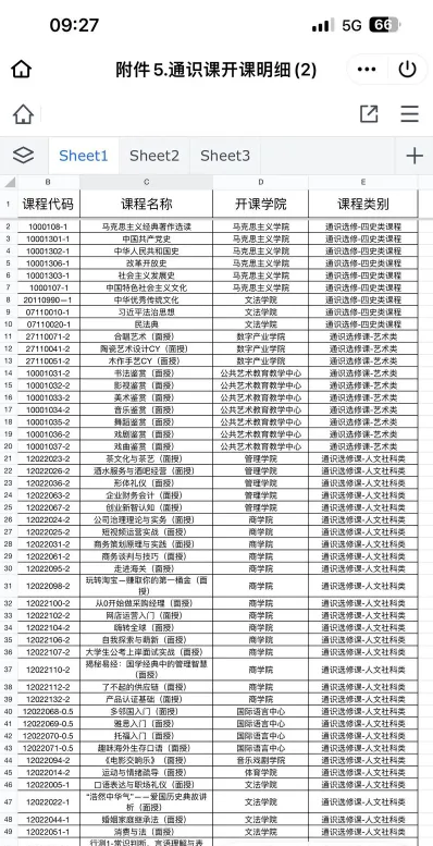 课程