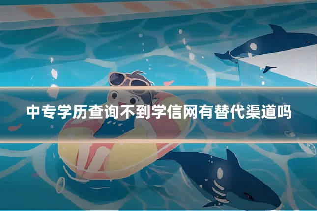 中专学历查询不到学信网有替代渠道吗