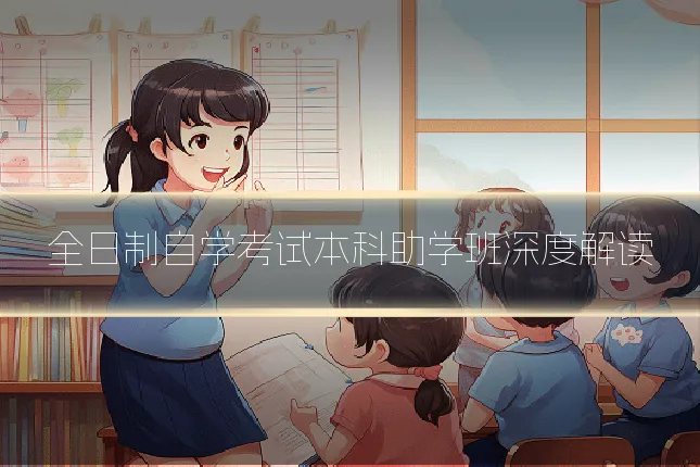 全日制自学考试本科助学班深度解读