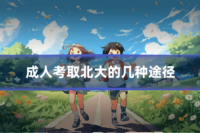 成人考取北大的几种途径