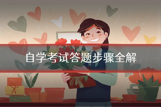 自学考试答题步骤全解