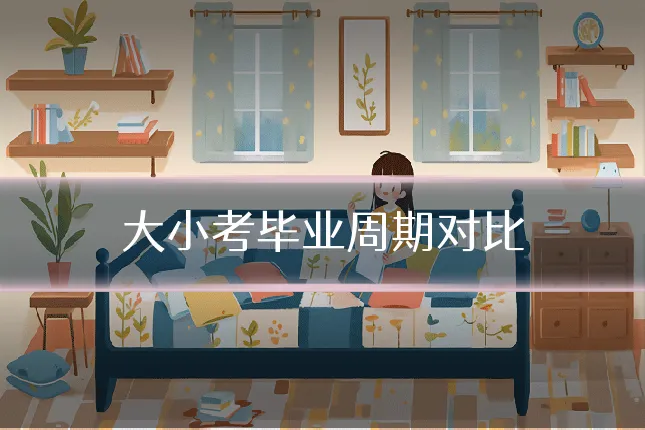大小考毕业周期对比