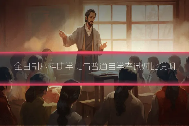 全日制本科助学班与普通自学考试对比说明