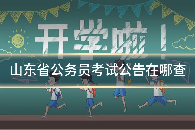 山东省公务员考试公告在哪查
